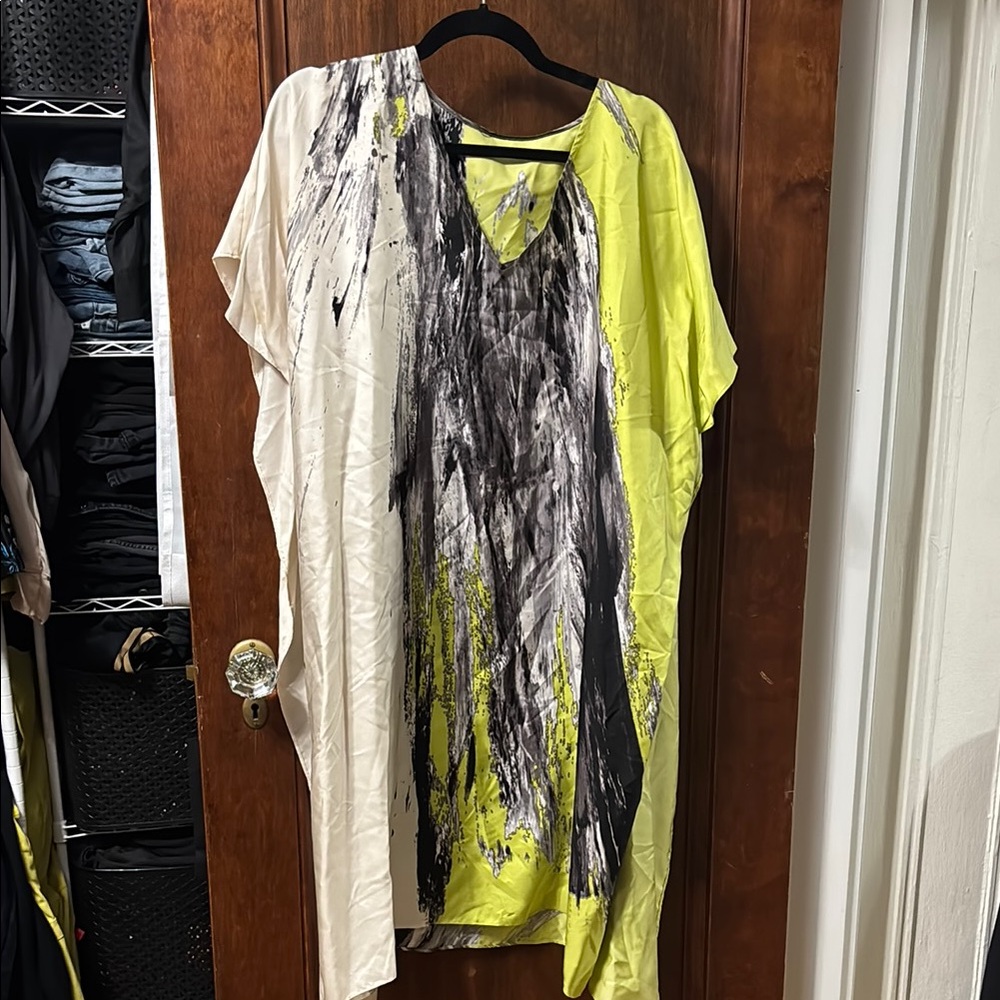 Josie Natori
Silk Printed Caftan Dress